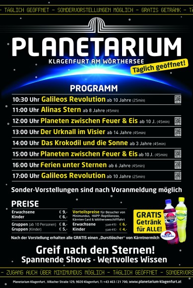 Das Planetarium Programm 2014
